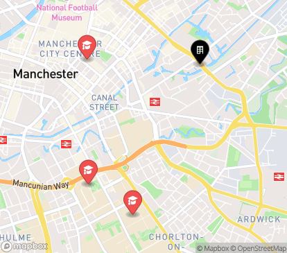 Closest campuses from Great Ancoats Street
