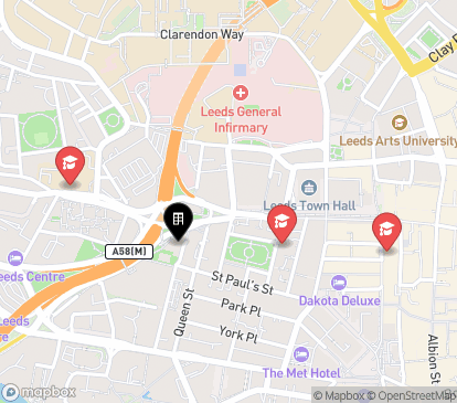 Closest campuses from Study Inn Leeds - Brotherton House