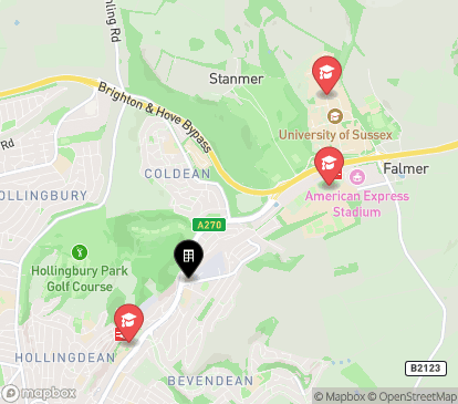 Closest campuses from Hillfort House