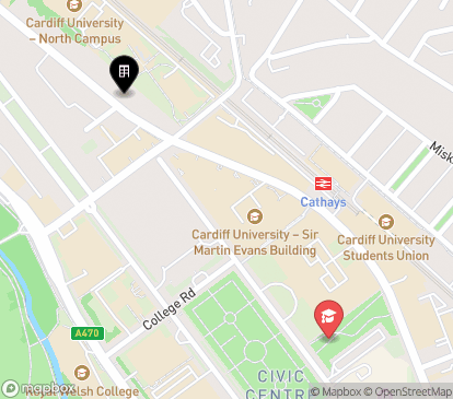 Closest campuses from Student Houses (Colum Road/ Place)