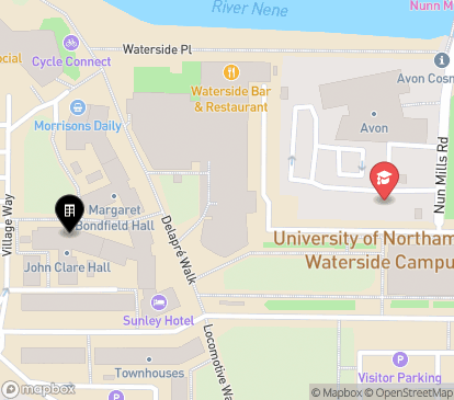 Closest campuses from Waterside - John Clare