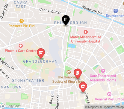 Closest campuses from North Circular Road Residence