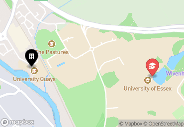 Closest campuses from University Quays - Hawkins