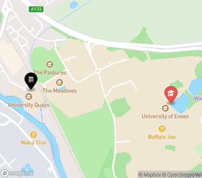 Closest campuses from University Quays - Hawkins