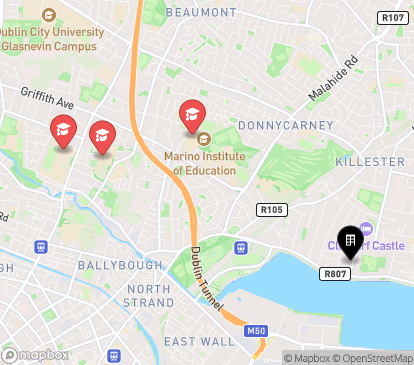 Closest campuses from Rathmore Residence