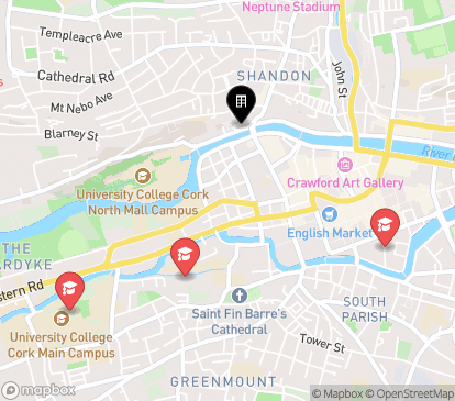 Closest campuses from Abbey Wharf Apartments 19-22 North Mall
