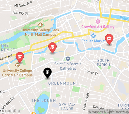 Closest campuses from The Spires