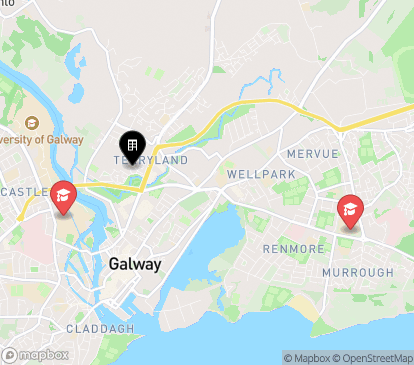 Closest campuses from Gort na Coiribe Student Village
