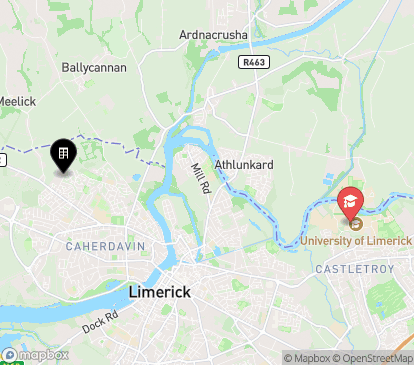 Closest campuses from Thomond Village