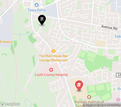 Closest campuses from Mourne View Hall
