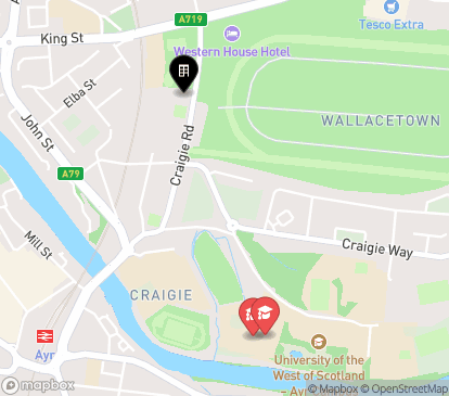 Closest campuses from Craigie Campus Accommodation