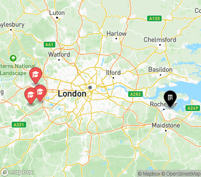Closest campuses from Church Street