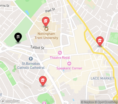 Closest campuses from Talbot Postgrad Studios