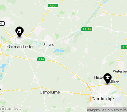 Closest campuses from Cambridge Regional College