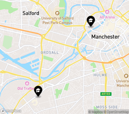 Closest campuses from University Academy 92 (UA92)