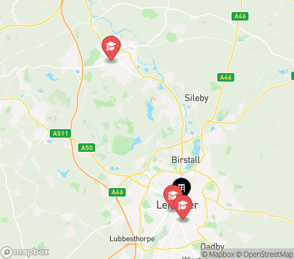 Closest campuses from true Leicester