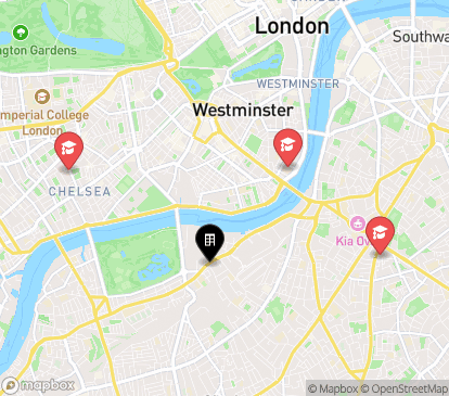 Closest campuses from urbanest Battersea