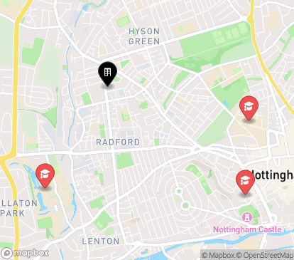 Closest campuses from Radford House