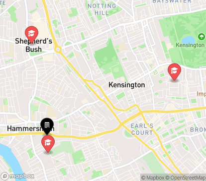 Closest campuses from Scape Hammersmith