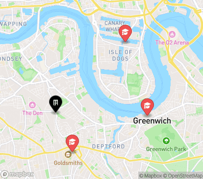 Closest campuses from Ironworks House