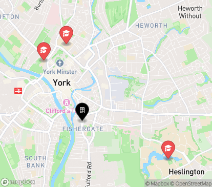 Closest campuses from 33 Fishergate