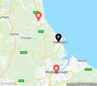 Closest campuses from Hutton Halls