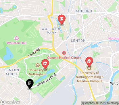 Closest campuses from Beeston