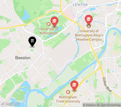 Closest campuses from Broadgate House Student Living