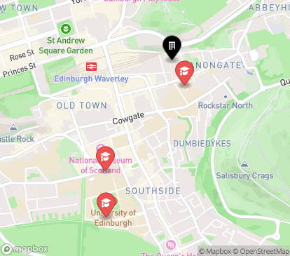 Closest campuses from Vita Student Edinburgh - New Waverley