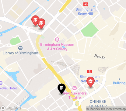 Closest campuses from Vita Student Birmingham - Gough Street