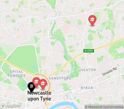Closest campuses from Vita Student Newcastle - Leazes Park