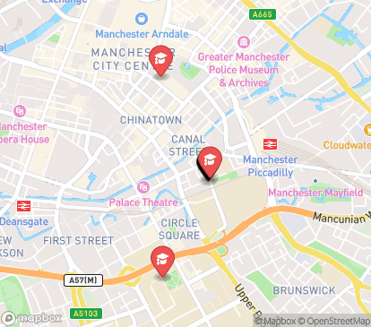 Closest campuses from iQ Chandos House