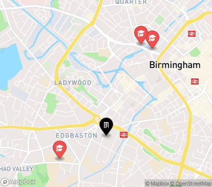 Closest campuses from Study Inn Birmingham - Frederick Road