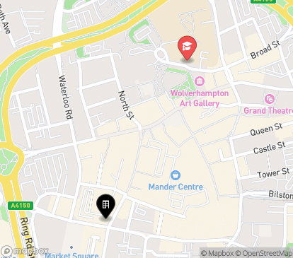 Closest campuses from Victoria Street, Wolverhampton