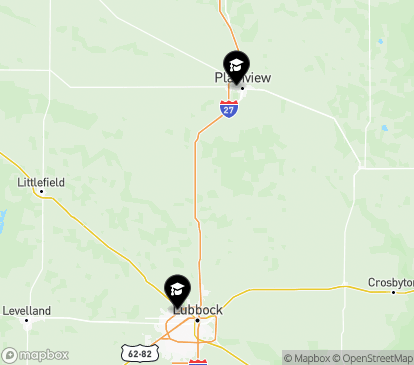 Closest campuses from Wayland Baptist University