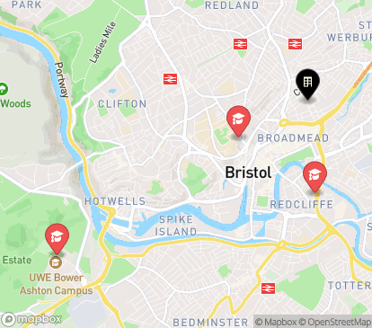 Closest campuses from Cave Street