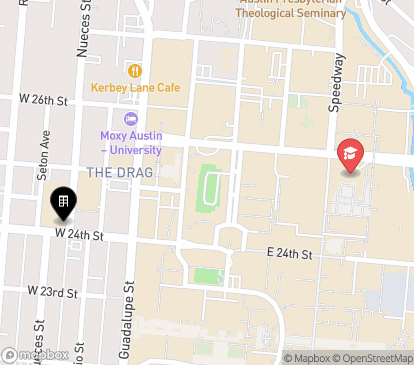 Closest campuses from 2400 Nueces Apartments
