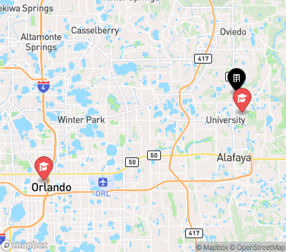 Closest campuses from The Station Alafaya