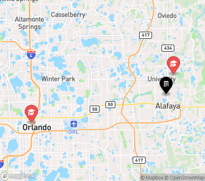 Closest campuses from The Pointe at Central