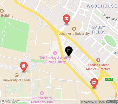 Closest campuses from 22A Blenheim Terrace