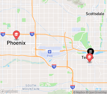 Closest campuses from University House Tempe