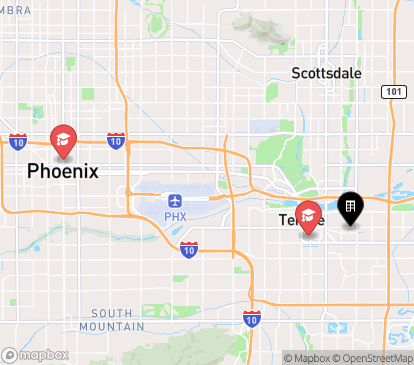 Closest campuses from Gateway at Tempe