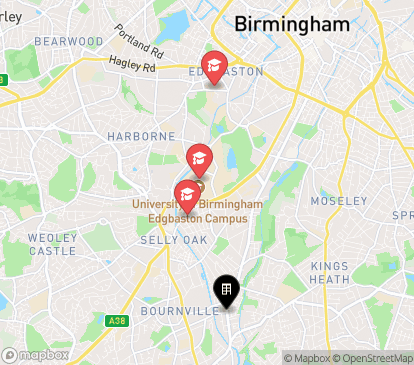 Closest campuses from Pershore Road