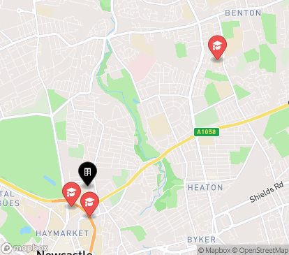 Closest campuses from Jesmond View