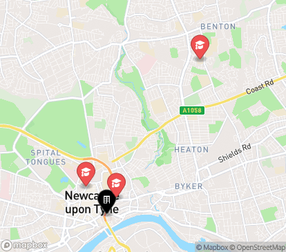 Closest campuses from Cuthbert House
