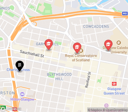 Closest campuses from Vita Student Glasgow - Charing Cross