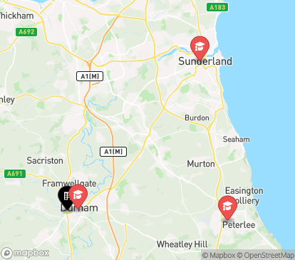 Closest campuses from Ward Court